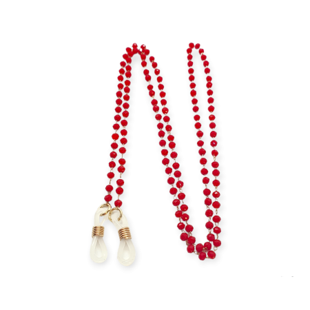glasschain with redbeads21